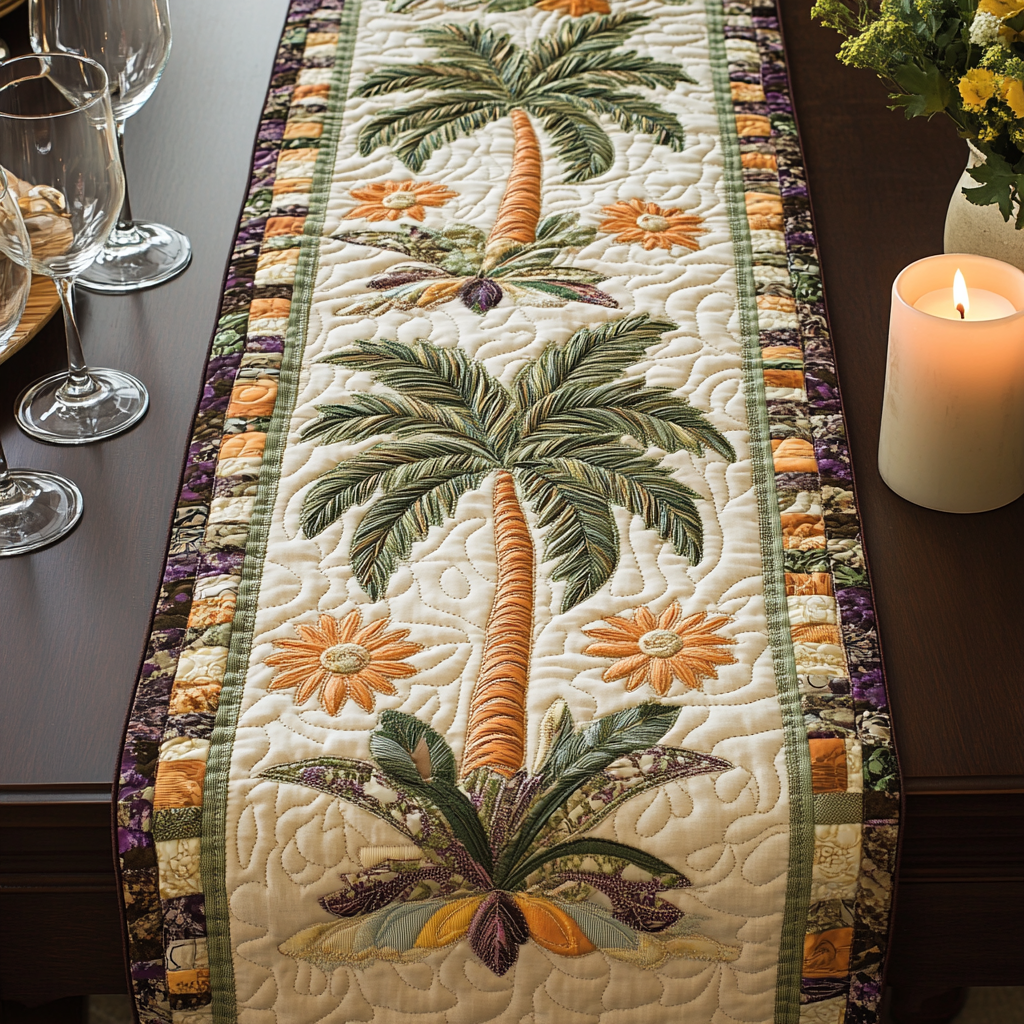 Summer Escape Quilted Table Runner NCU0NVH732