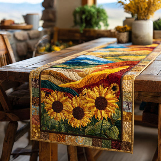 Summer Field Quilted Table Runner NCU0NTV246