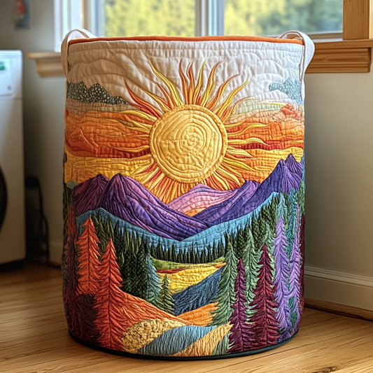 Summer Garden Quilted Laundry Basket NCU0DDK1044