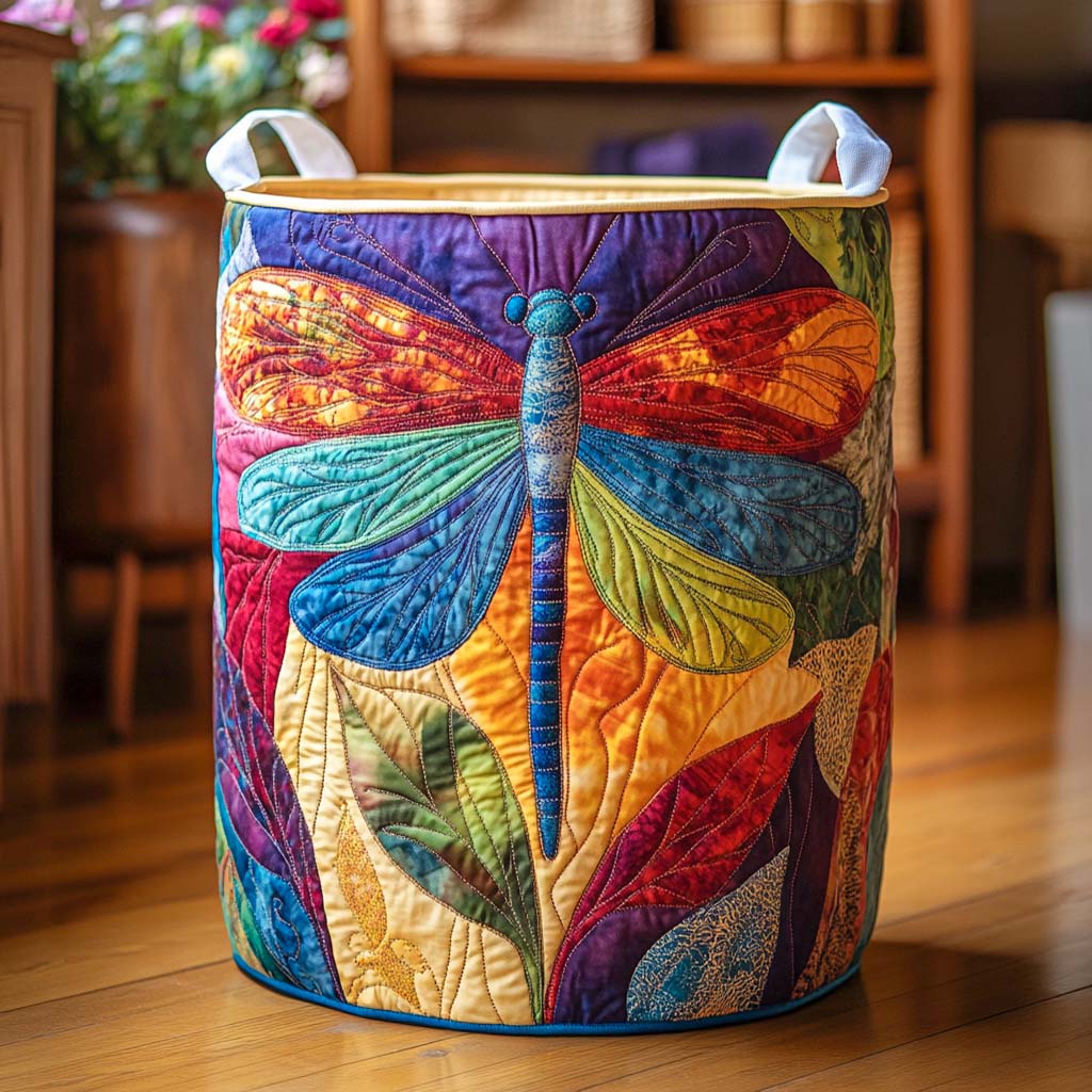 Summer Petal Dance Quilted Laundry Basket NCU0NXD821