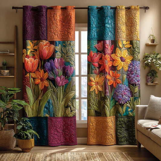 Summer Radiance Quilted Curtains NCU0NXD932