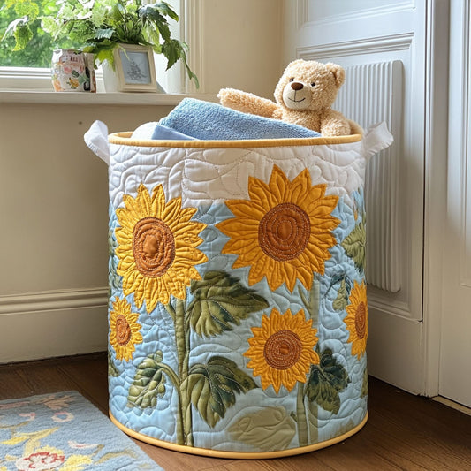 Summer Shine Quilted Laundry Basket NCU0PTT761