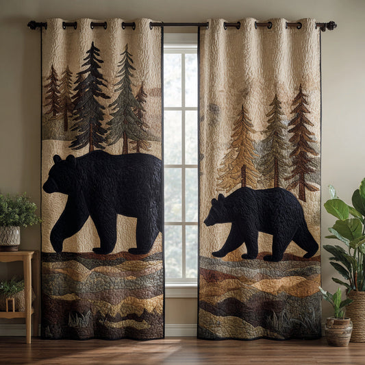 Summit Bear Peak Quilted Curtains NCU0HNH778