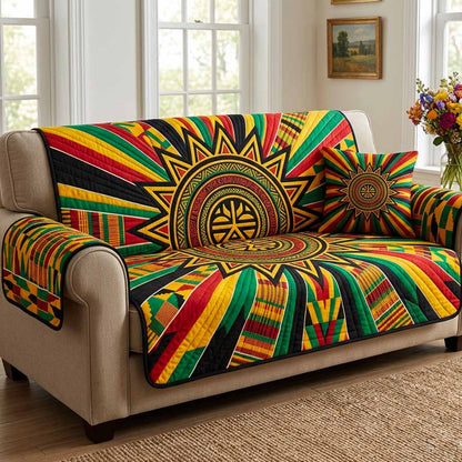 Sun Burst Quilted Sofa Cover NCU0NXD1843