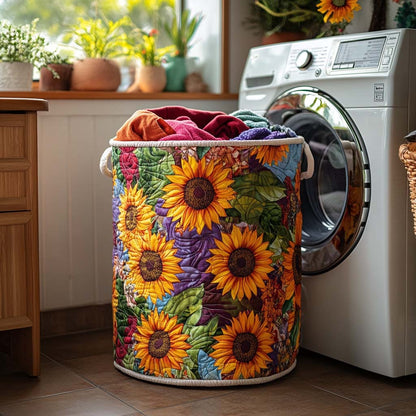 Sun Charm Quilted Laundry Basket NCU0DV709