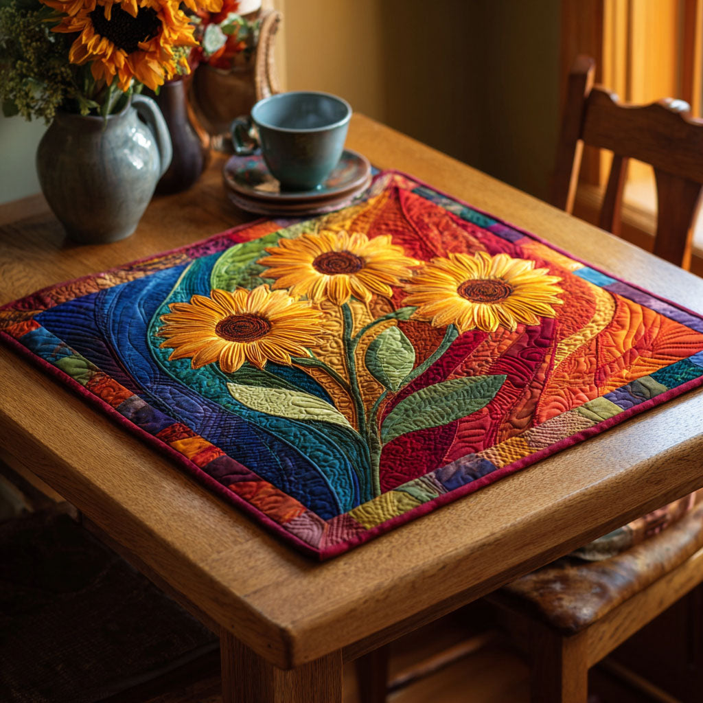 Sun Dance Quilted Table Topper NCU0NTV285