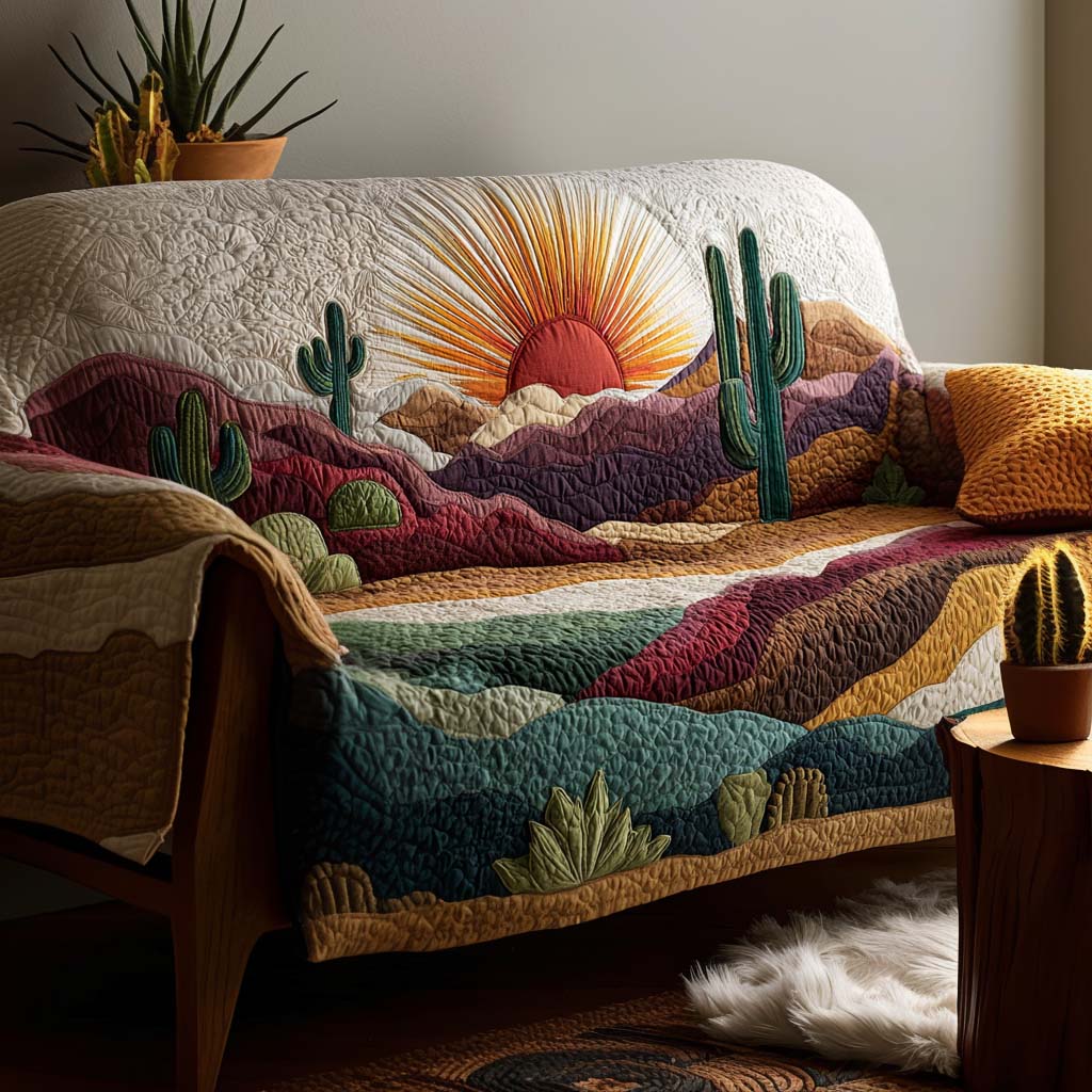 Sun Drenched Quilted Sofa Cover NCU0NNT2360