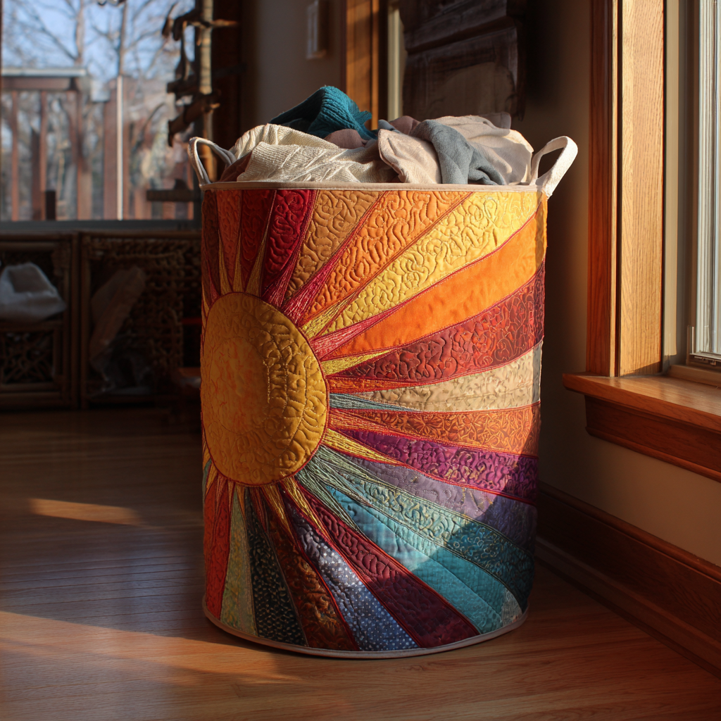 Sun Glow Quilted Laundry Basket NCU0DDK1167
