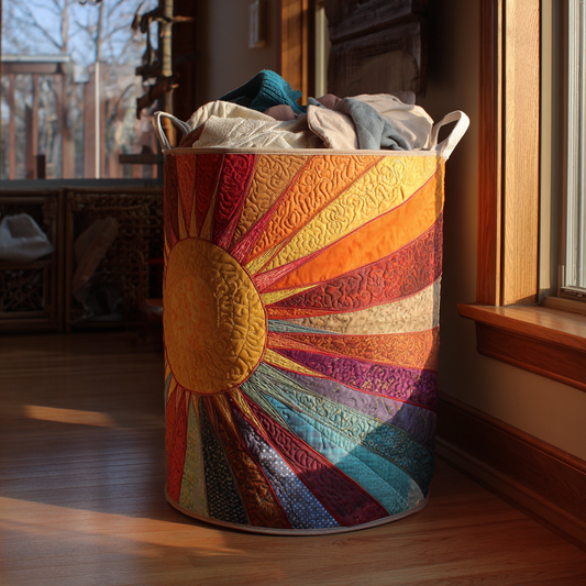 Sun Glow Quilted Laundry Basket NCU0DDK1167