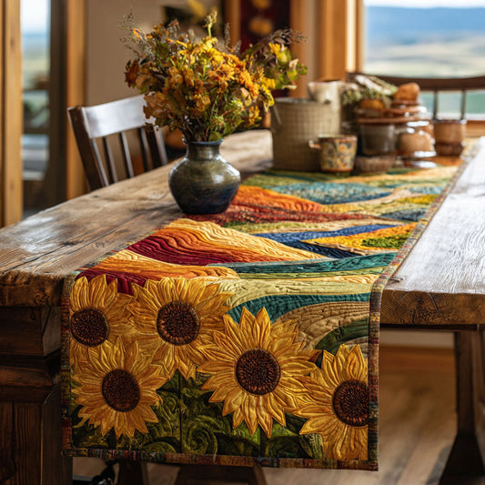 Sun Glow Quilted Table Runner NCU0NTV247