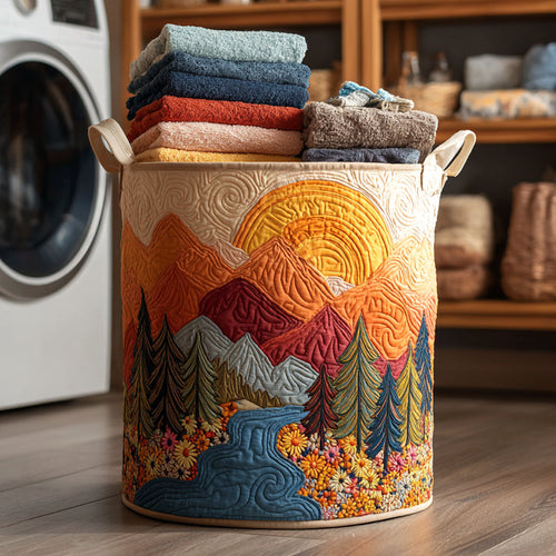 Sun River Quilted Laundry Basket NCU0NTV221