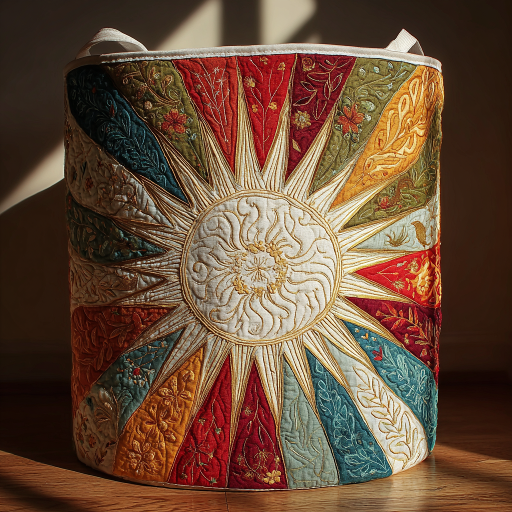 Sun Wave Quilted Laundry Basket NCU0DDK1173