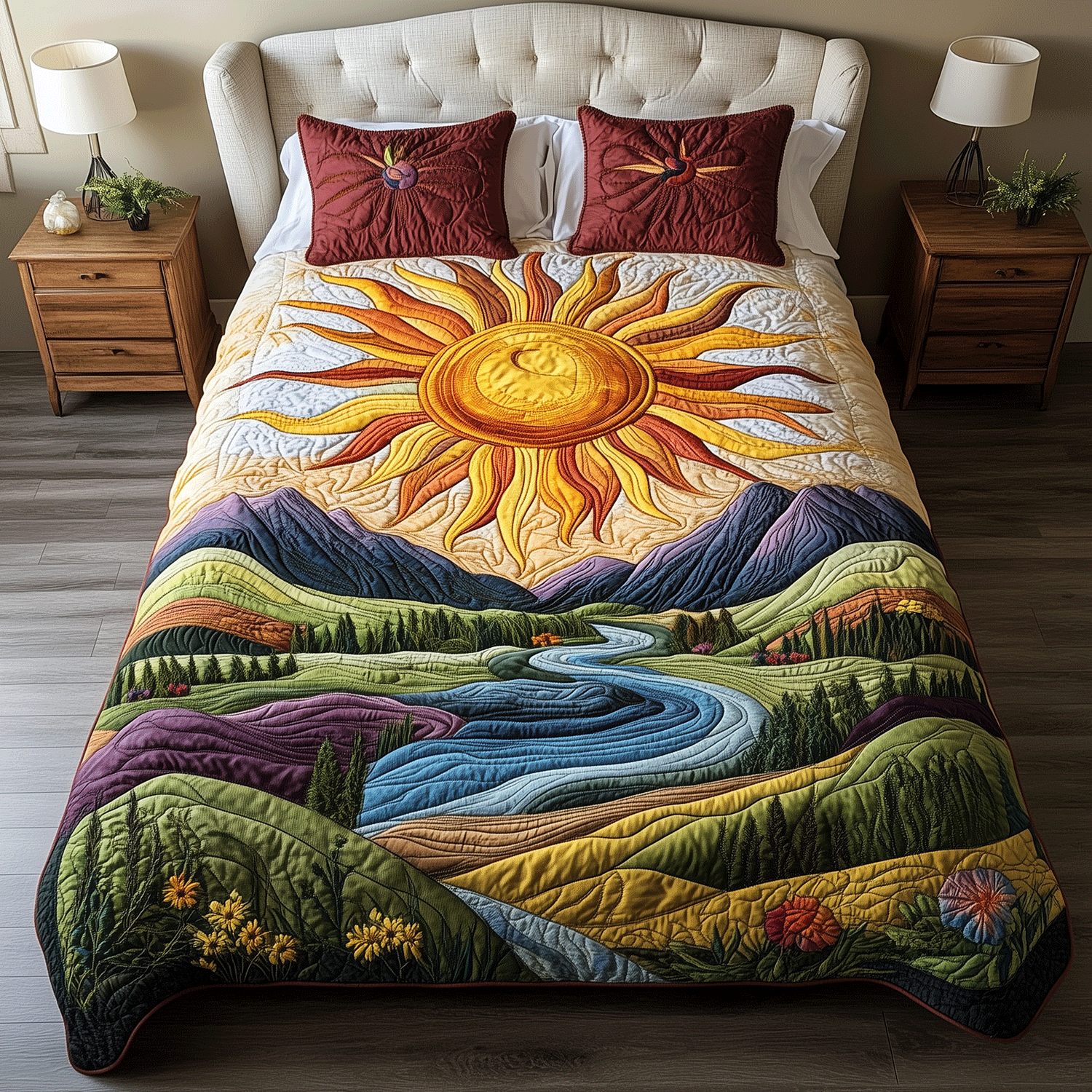 Sunbeam Dream 3-Piece Quilted Bedding Set NCU0TH2425 – Quiltnest