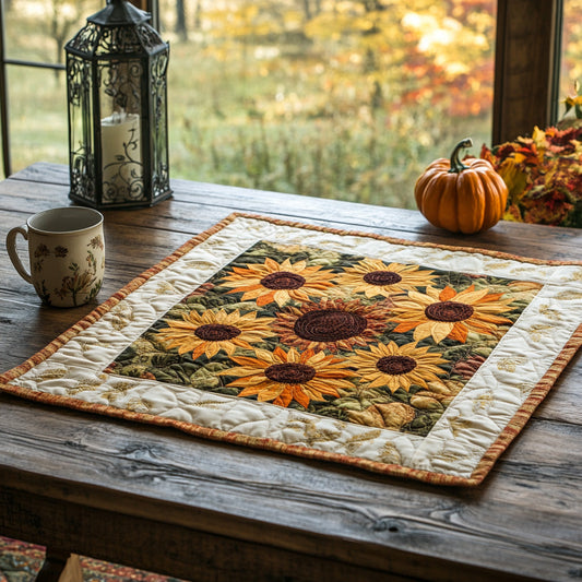Sunbeam Bloom Quilted Table Topper NCU0DV622