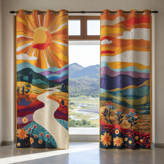 Sunbeam Valley Quilted Curtains NCU0PTT2120