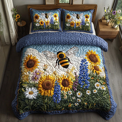 Sunbee Whispers 3-Piece Quilted Bedding Set NCU0DV547