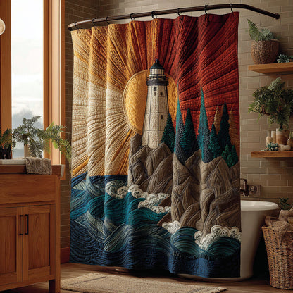 Sunburst Beacon Shower Curtain NCU0DDK2400