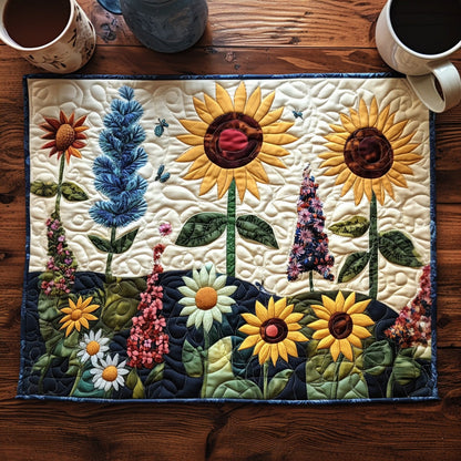 Sunburst Bloom Quilted Placemat NCU0DV570