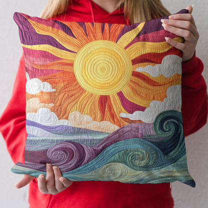 Sunburst Delight Quilted Pillow Case NCU0VL697