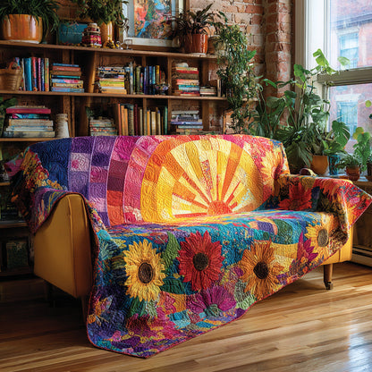 Sunburst Garden Quilted Blanket NCU0PVL794