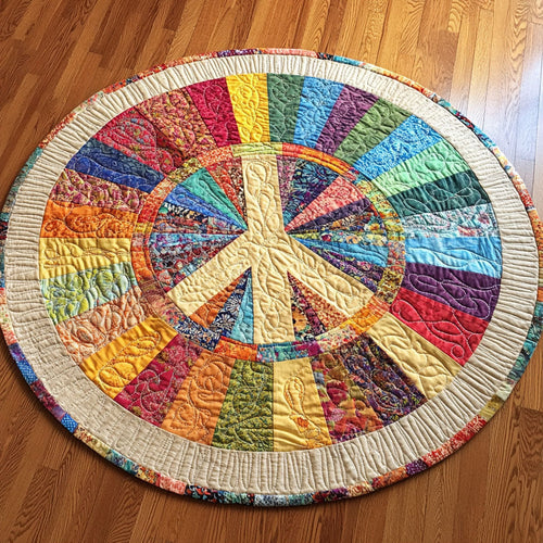 Sunburst Symphony Quilted Round Mat NCU0PT982