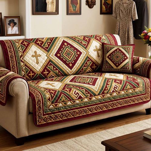 Sunday Best Quilted Sofa Cover NCU0NXD1827