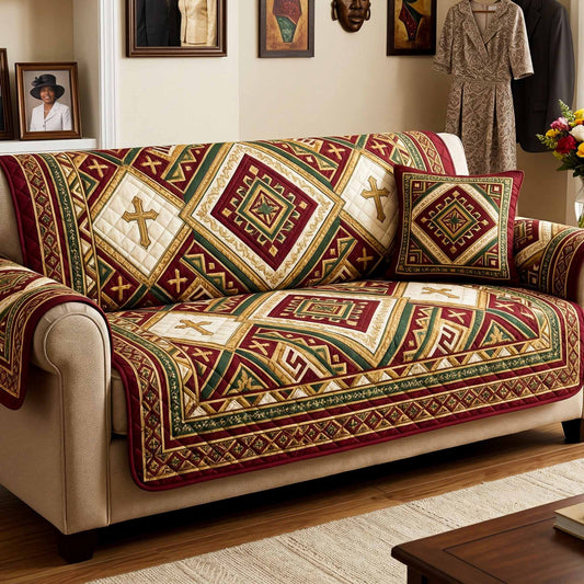 Sunday Best Quilted Sofa Cover NCU0NXD1827