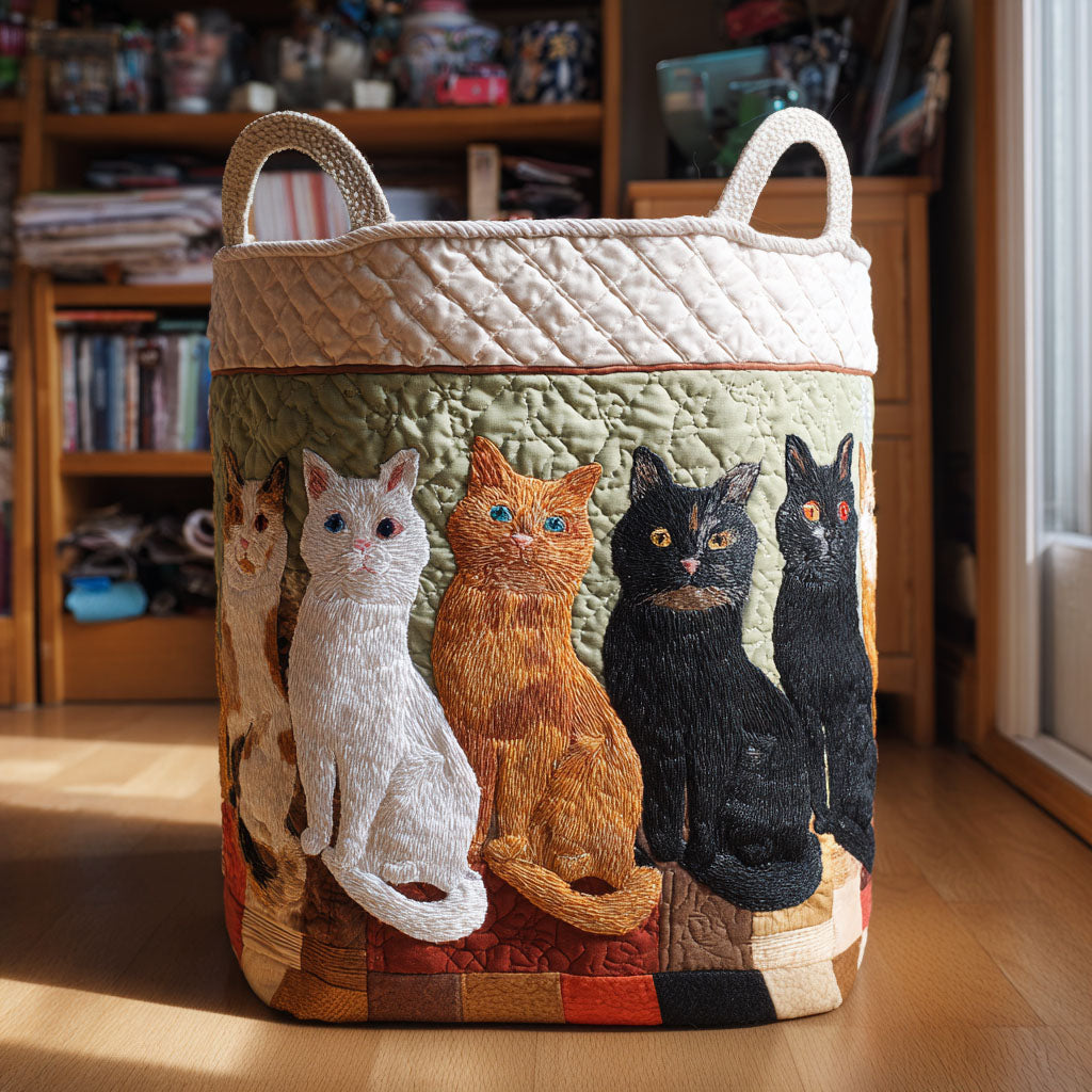 Sunday Nap Club Quilted Laundry Basket NCU0PTT1901