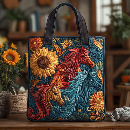 Sunfire Mane Quilted Tote Bag NCU0NXD798