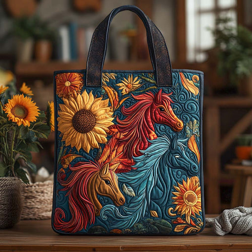 Sunfire Mane Quilted Tote Bag NCU0NXD798