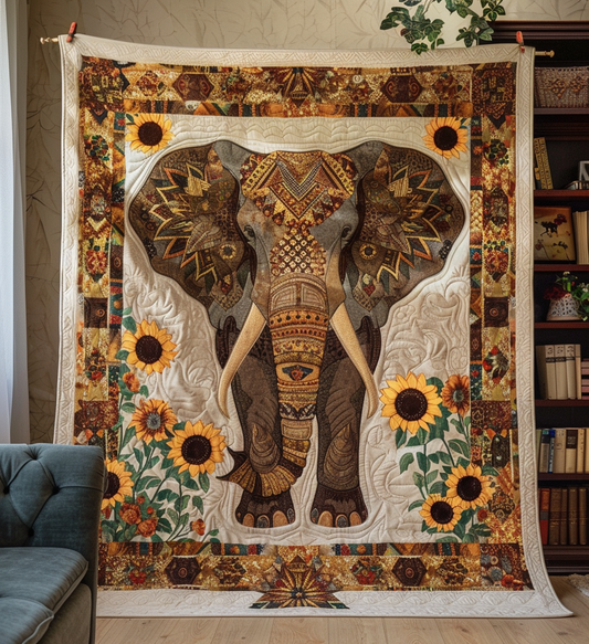 Sunflower Safari Quilted Blanket NCU0DV072