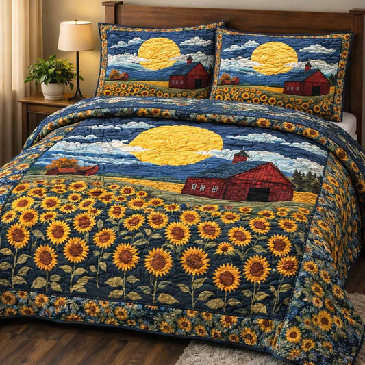 Sunflower Barn 3-Piece Quilted Bedding Set NCU0NXD1684