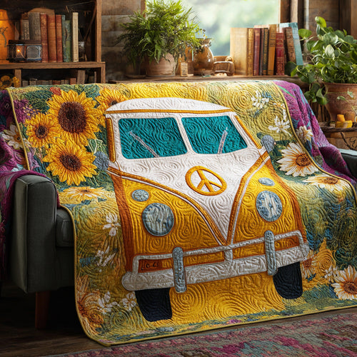 Sunflower Cruiser Quilted Blanket NCU0PVL791