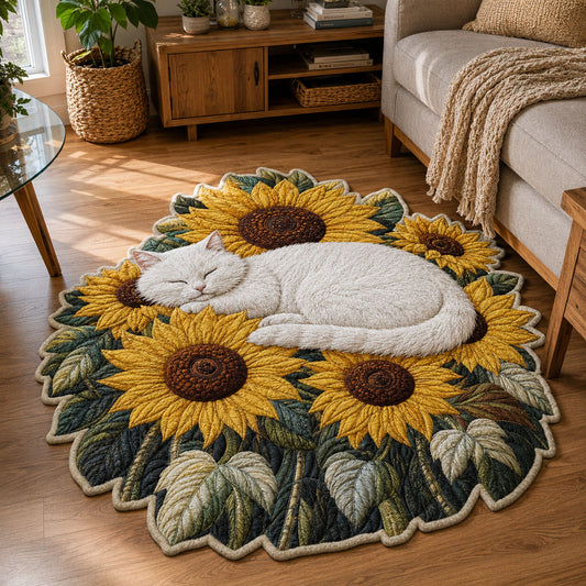 Sunflower Daydream Custom Shape Area Rug NCU0PTT3332