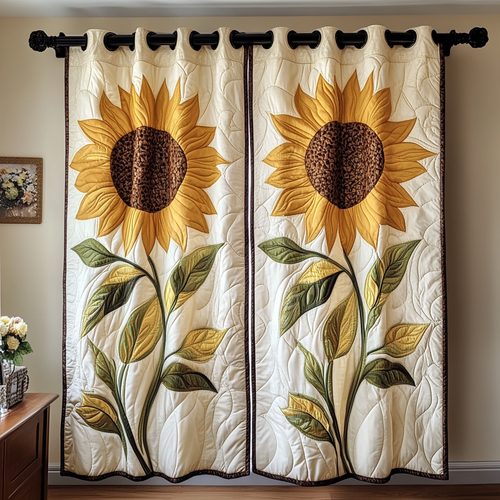 Sunflower Delight Quilted Curtains NCU0DDK2015