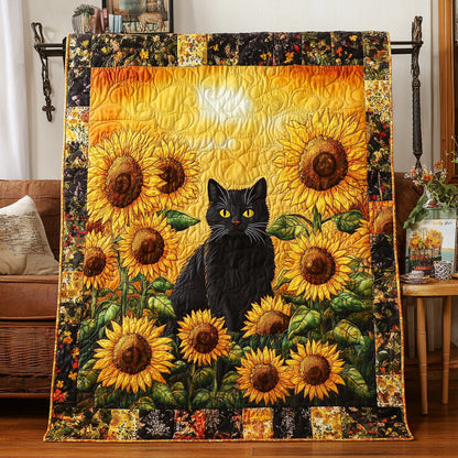 Sunflower Gaze Quilted Blanket NCU0PVL736
