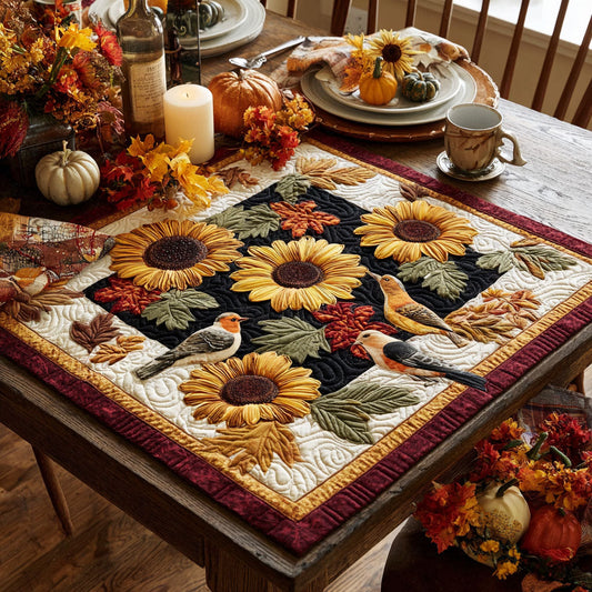 Sunflower Glow Quilted Table Topper NCU0NTV209