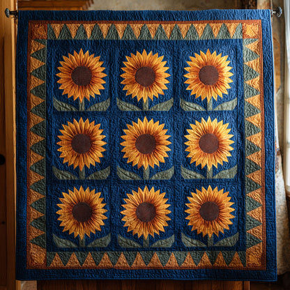 Sunflower Harvest Quilted Blanket NCU0DDK2328