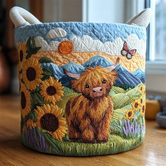 Sunflower Highland Quilted Laundry Basket NCU0PVL439