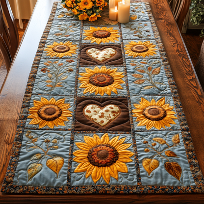 Sunflower Love Quilted Table Runner NCU0NVH310