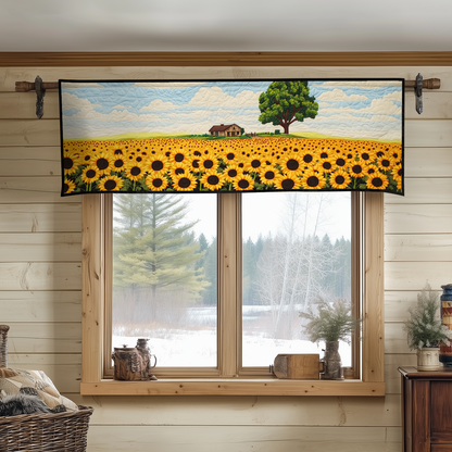 Sunflower Meadow Quilted Valance NCU0DDK634
