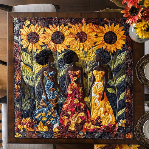 Sunflower Queens Quilted Table Topper NCU0NNT1804