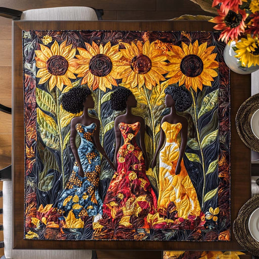 Sunflower Queens Quilted Table Topper NCU0NNT1804