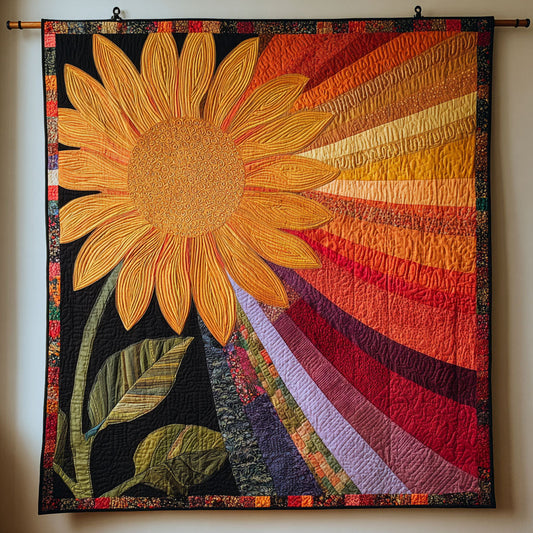 Sunflower Radiance Quilted Blanket NCU0DDK2327