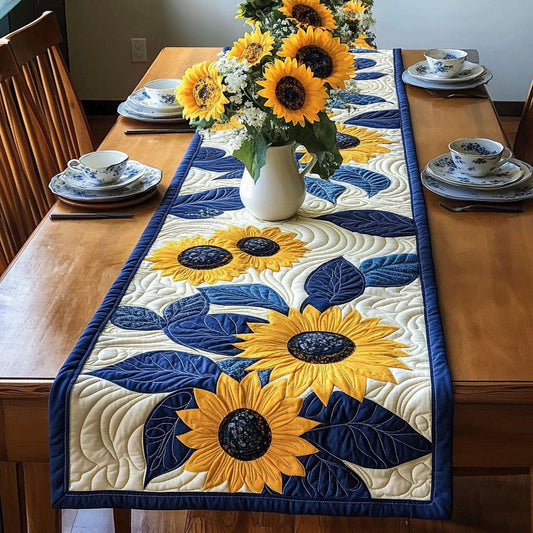 Sunflower Rise Trail Quilted Table Runner NCU0PTT258