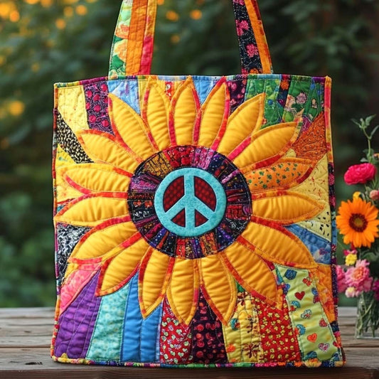 Sunflower Serenity Quilted Tote Bag NCU0NXD593
