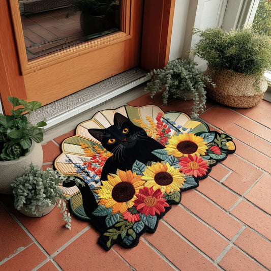 Sunflower Shadow Custom Shape Doormat NCU0PTT3068