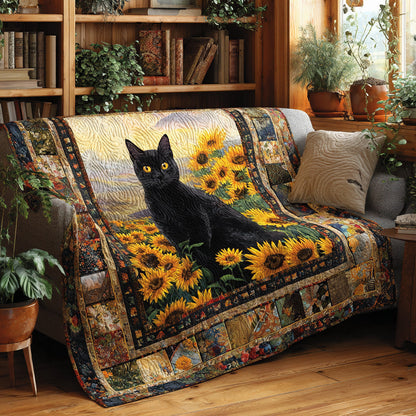 Sunflower Shadow Quilted Blanket NCU0PVL782