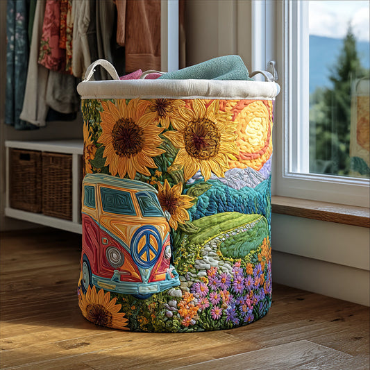 Sunflower Trip Quilted Laundry Basket NCU0PVL650