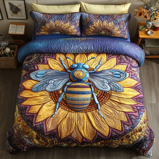 Sunlight Buzz 3-Piece Quilted Bedding Set NCU0NVH609